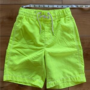 GAP Neon Lime Kids Swim Trunks